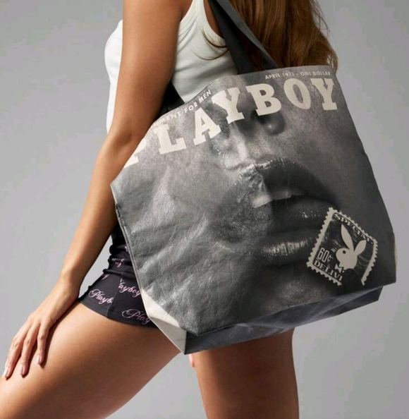 PLAYBOY Magazine Inspired Canvas Tote Bag  April 1973 - Picture 2 of 5